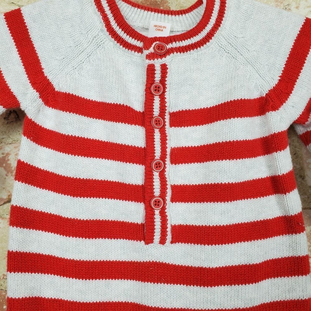Cat & Jack Sweater Bodysuit 0-3 Months - Picture 3 of 4